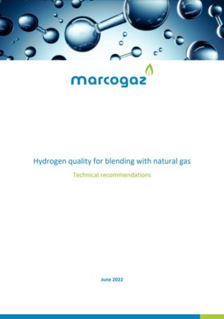 MARCOGAZ’s technical paper on Hydrogen quality for blending with natural gas