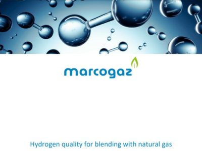 MARCOGAZ’s technical paper on Hydrogen quality for blending with natural gas
