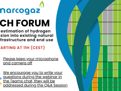 MARCOGAZ Tech Forum on Cost Estimation of Hydrogen Admission into Existing Natural Gas Infrastructure and End Use